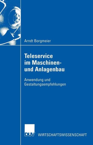 Cover for Arndt Borgmeier · Teleservice Im Maschinen- Und Anlagenbau (Paperback Book) [2002 edition] (2002)