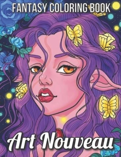 Cover for Stacie Smith · Fantasy Coloring Book Art Nouveau (Paperback Book) (2021)