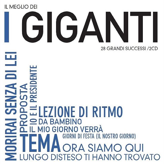Cover for Giganti · Il Meglio De I Giganti (CD) (2017)