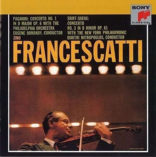 Cover for Zino Francescatti · Paganini: Concerto No. 1/Saint-Saens: Concerto No. 3 (CD) [Limited edition] (2016)