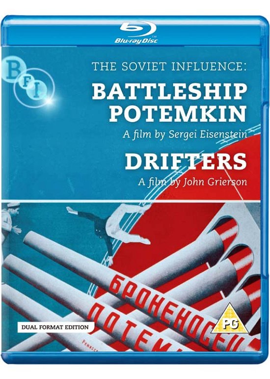 Cover for The Soviet Influence - Battles · Battleship Potemkin / Drifters Blu-Ray + (Blu-ray) (2012)