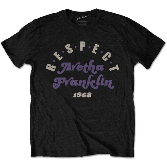 Cover for Aretha Franklin · Aretha Franklin Unisex T-Shirt: Respect (Black) (T-shirt) [size XL] (2022)