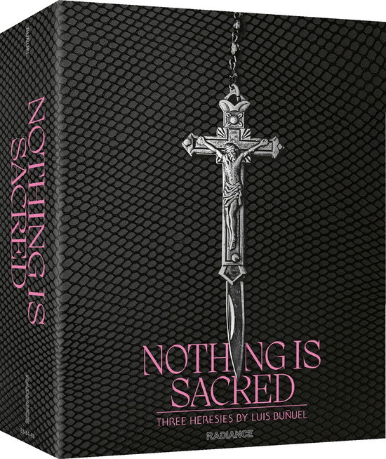 Cover for Nothing is Sacred BD · Nothing Is Sacred: Three Heresis From Luis Bunuel (Blu-ray) [Limited edition] (2024)