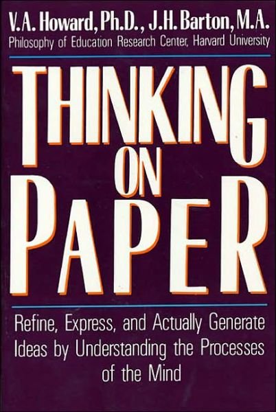Cover for V.a. Howard · Thinking on Paper (Pocketbok) (1988)