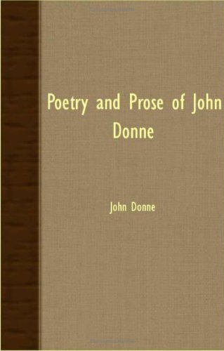 Cover for John Donne · Poetry and Prose of John Donne (Paperback Book) (2007)