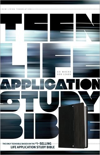 Cover for Tyndale House Publishers · Teen Life Application Study Bible-nlt (Leather Book) [Black/Gray Imitation] (2012)