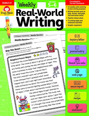 Cover for Evan-Moor Educational Publishers · Weekly Real-World Writing, Grades 5-6 (Paperback Book) (2022)