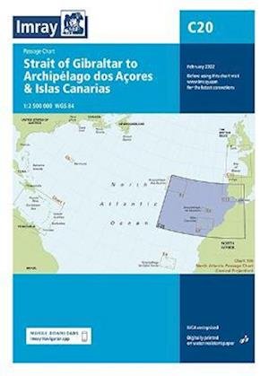 Cover for Imray · Imray Chart C20: Strait of Gibraltar to Archipelago dos Acores &amp; Islas Canarias Passage Chart - C Charts (Landkarten) [New edition] (2021)