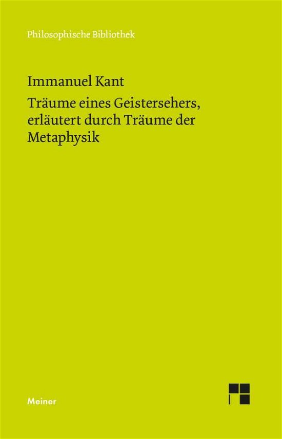 Cover for Kant · Träume eines Geistersehers, erläut (N/A)
