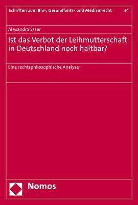 Cover for Esser · Ist das Verbot der Leihmutterscha (N/A) (2021)