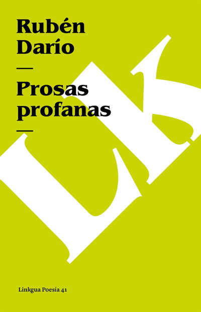 Cover for Ruben Dario · Prosas Profanas (Paperback Book) (2024)