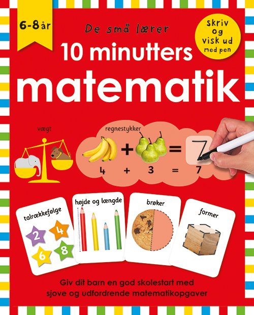 Cover for De små lærer: De små lærer - Skriv og visk ud - 10 minutters matematik (Spiral Book) [1º edição] (2020)