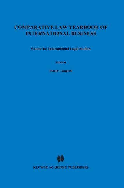 Cover for Dennis Campbell · Comparative Law Yearbook of International Business: Center for International Legal Studies - Comparative Law Yearbook Series Set (Gebundenes Buch) (2001)