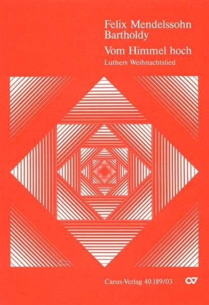 Vom Himmel h.KA.CV40.189/03 - Mendelssohn - Libros -  - 9790007064587 - 