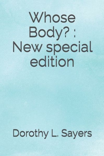 Cover for Dorothy L Sayers · Whose Body? (Paperback Book) (2020)