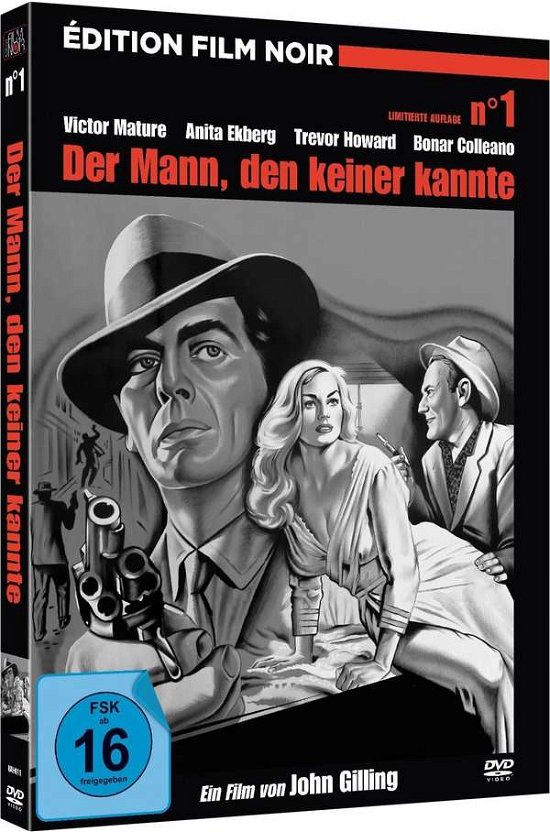 Cover for Mature,victor / Ekberg,anita / Howard,trevor · Der Mann,den Keiner Kannte - Film Noir Nr. 1 Mb (DVD) (2019)