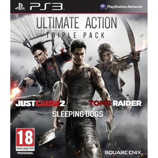 Cover for Playstation 3 · Ultimate Action Triple Pack (Jc2 + Tomb Raider + S (PS4) (2019)