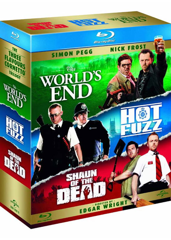 Three Flavours Cornetto Trilogy - Edgar Wright - Películas - Universal Pictures - 5050582963588 - 25 de noviembre de 2013