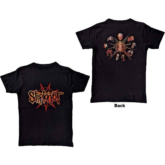 Cover for Slipknot · Slipknot Unisex T-Shirt: The End So Far Pentagram Heads (Back Print) (T-shirt) [size S]