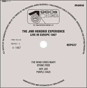 Live in Europe - The Jimi Hendrix Experience - Música - 1960`S RECORDS - 5060331751588 - 7 de diciembre de 2018