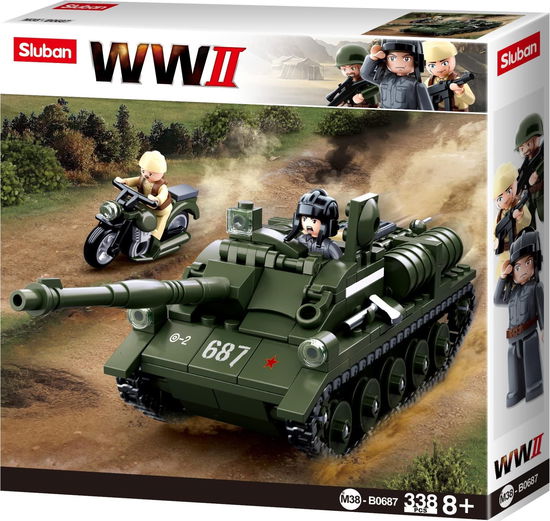 Cover for Sluban · Sluban WWII - SU-85 Geallieerde Anti-Tank Tank (Toys)