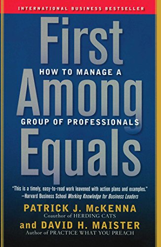 Cover for Patrick J. McKenna · First Among Equals: How to Manage a Group of Professionals (Taschenbuch) (2005)