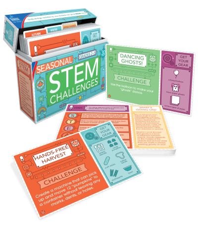 Cover for Carson-Dellosa Publishing · Seasonal Stem Challenges Learning Cards (Cards) (2018)