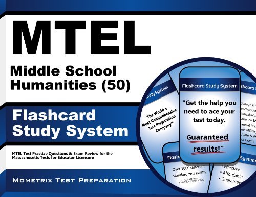 Cover for Mtel Exam Secrets Test Prep Team · Mtel Middle School Humanities (50) Flashcard Study System: Mtel Test Practice Questions &amp; Exam Review for the Massachusetts Tests for Educator Licensure (Cards) (Taschenbuch) [Flc Crds edition] (2023)