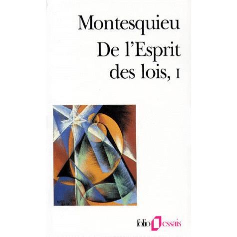 Cover for Montesquieu · De L Esprit Des Lois (Folio Essais) (French Edition) (Paperback Book) [French edition] (1995)