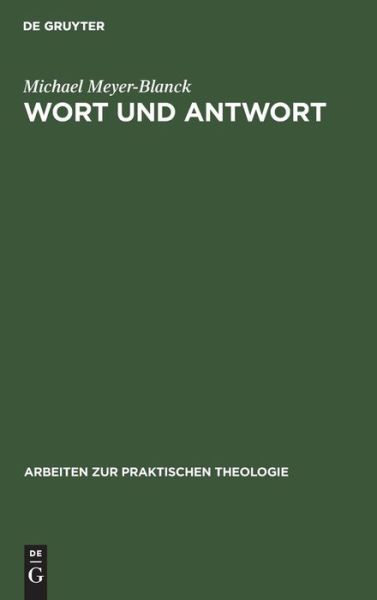 Cover for Michael Meyer-Blanck · Wort und Antwort (Book) (1992)