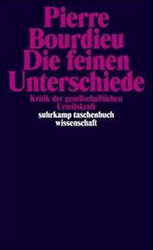 Cover for Pierre Bourdieu · Suhrk.TB.Wi.0658 Bourdieu.Feinen Unters (Book)