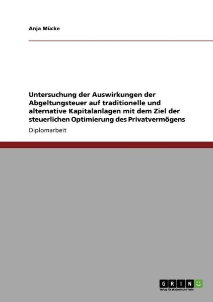 Cover for Mücke · Untersuchung der Auswirkungen der (Book) [German edition] (2013)