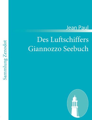 Cover for Jean Paul · Des Luftschiffers Giannozzo Seebuch (Paperback Bog) [German edition] (2010)