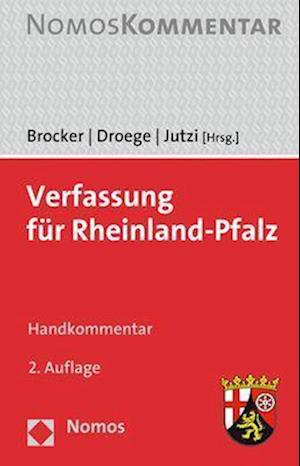 Cover for Lars Brocker · Verfassung Fur Rheinland-Pfalz (Hardcover Book) (2022)