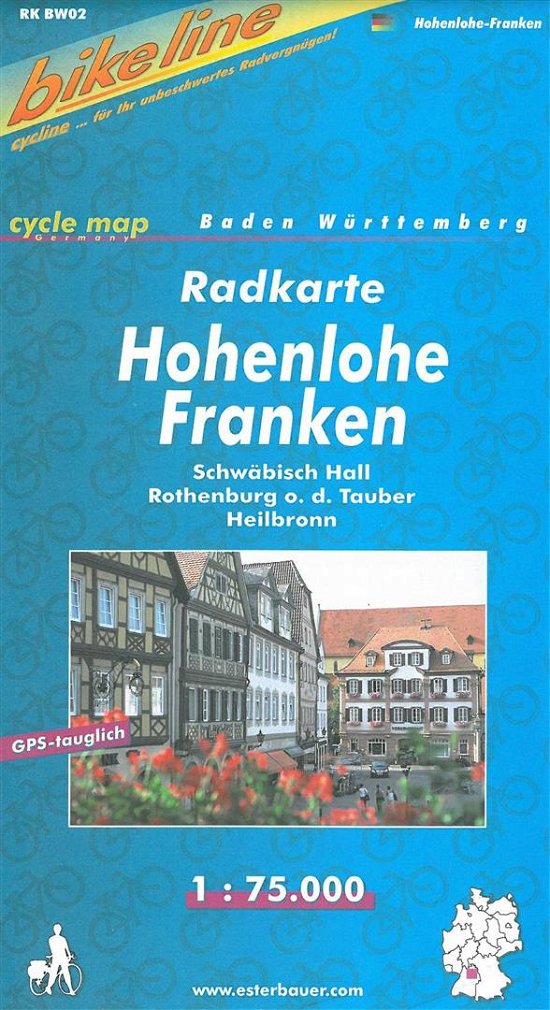Hohenlohe-Franken, Bikeline Radkarte - Esterbauer - Books - Esterbauer Verlag - 9783850001588 - 