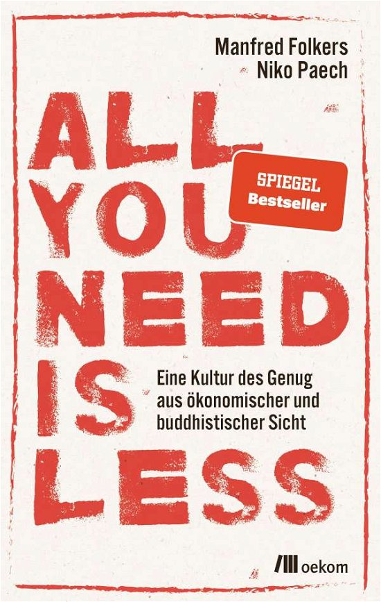 Cover for Paech · All you need is less (Bok)