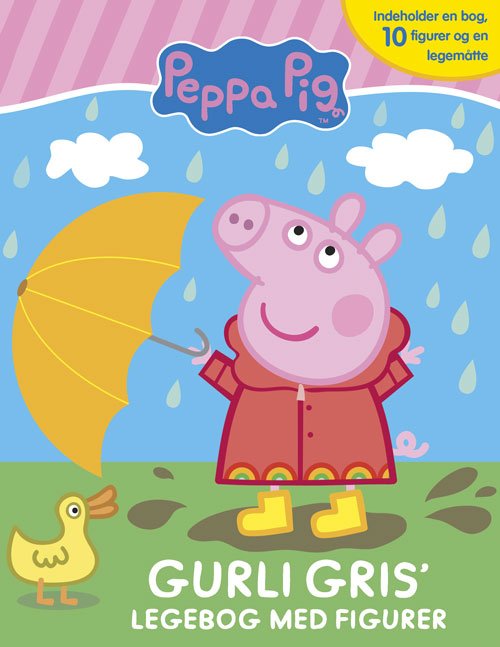 Cover for Peppa Pig - Gurli Gris' legebog - med 10 figurer og legemåtte (Busy Book) (Pappbok) [1:a utgåva] (2020)