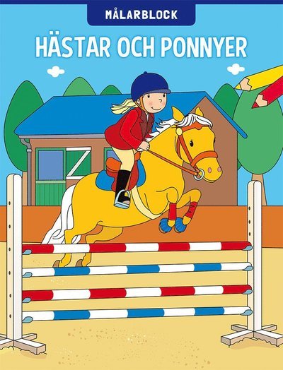 Cover for Marie Helleday Ekwurtzel · Målarblock: Hästar och ponnyer (Bog) (2018)
