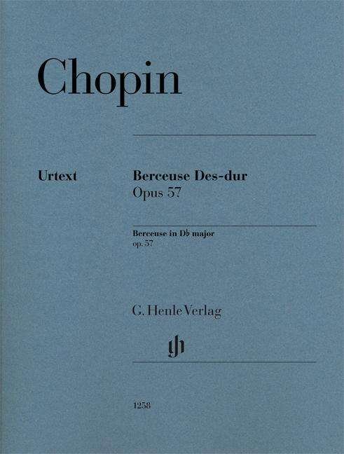 Berceuse Des-dur op. 57 für Klav - Chopin - Böcker - SCHOTT & CO - 9790201812588 - 6 april 2018