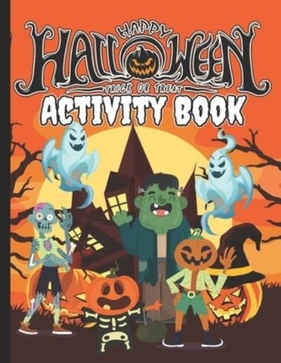 Cover for Badak Arts · Halloween: Activity Books: Activity Books For Kids Aged 4-8! Halloween Coloring Books, Letter Tracing, Math Activity, Word Search (Paperback Book) (2021)