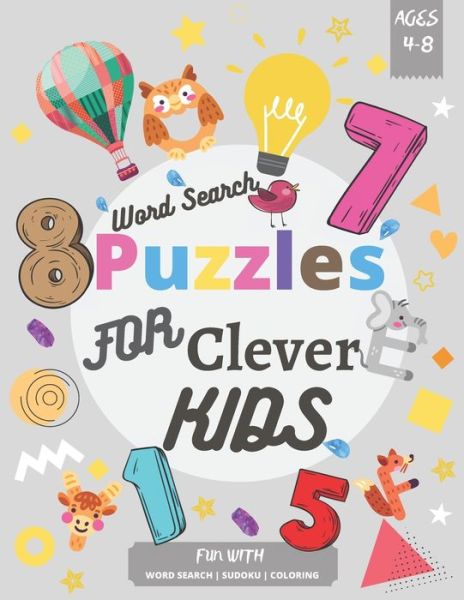 Cover for Khnibrou Yassine · Word Search Puzzles For Clever Kids 4-8 (Paperback Book) (2020)