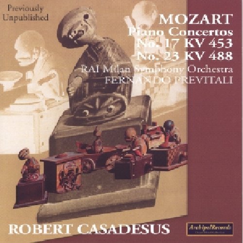 Cover for Mozart / Casadesus / Rai Milan Sym / Previtali · Piano Concertos (CD) (2007)