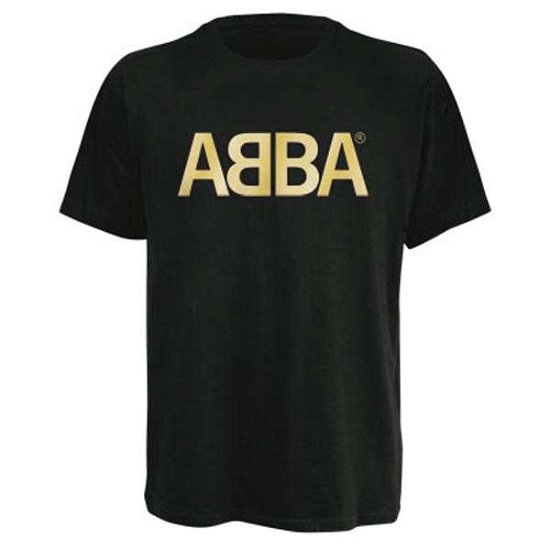 Cover for Abba · S/logo Gold Blk Ts (TØJ) [size S] (2009)