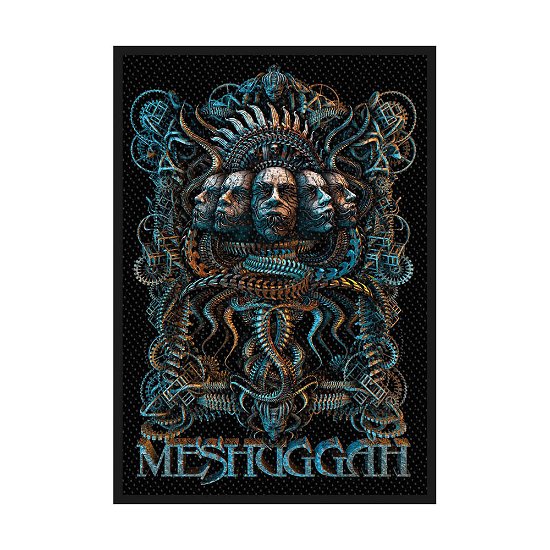 Meshuggah Standard Woven Patch: 5 Faces - Meshuggah - Fanituote - PHD - 5055339789589 - maanantai 19. elokuuta 2019