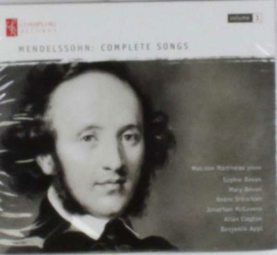 Cover for Mendelssohn · Comp Songs Vol 1 (CD) (2014)