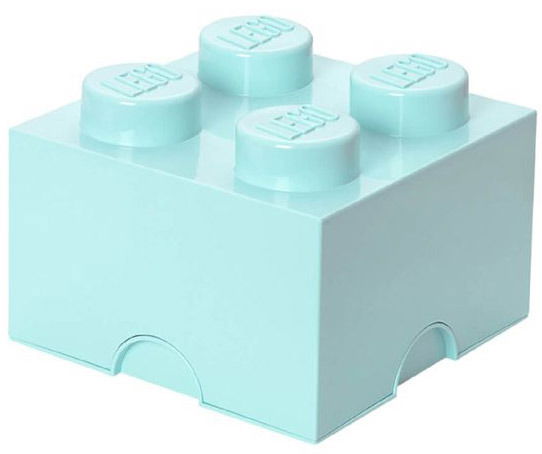 Cover for Lego · Opbergbox Lego DESIGN: brick 4 mintgroen AQUA (Toys)