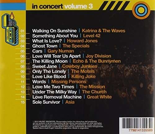 Cover for 80's in Concert 3 / Var (CD) (2012)