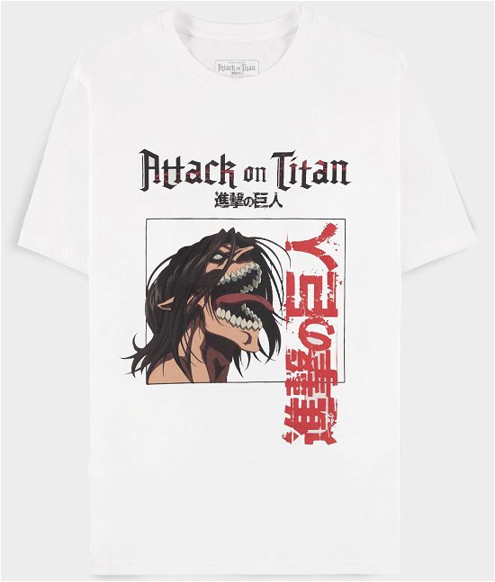 Cover for Attack On Titan: Men's Short Sleeved White (t · ATTACK ON TITAN - Agito no Kyojin - Mens T-Shirt ( (Spielzeug)