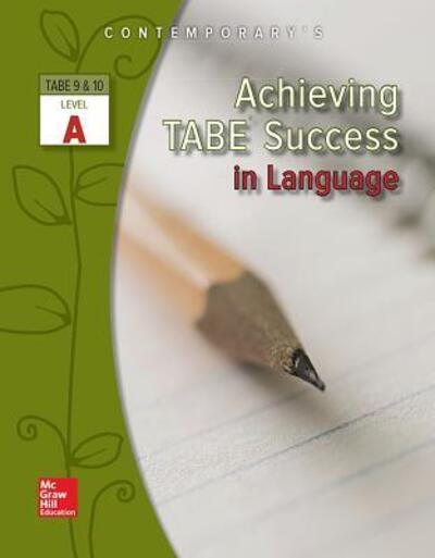 Cover for Contemporary · Achieving TABE Success in Language, Level a Workbook (Book) (2005)