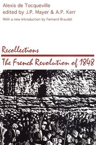 Cover for Alexis De Tocqueville · Recollections: French Revolution of 1848 (Paperback Bog) (1987)